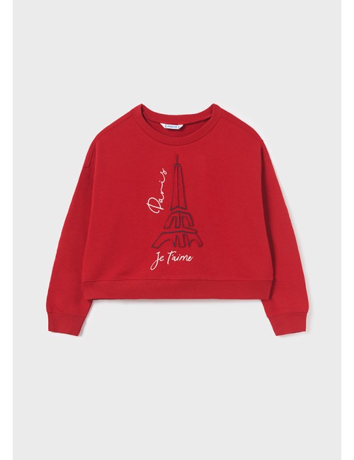 Felpa RAGAZZA Mayoral - 7405/i23 Rosso QUIQUOQUABOUTIQUE.COM