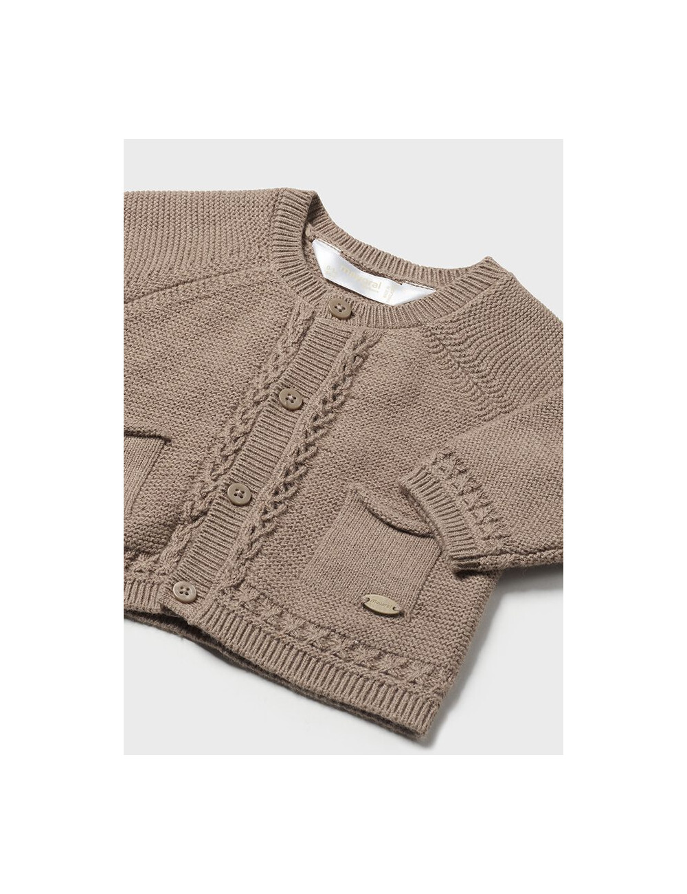 Cardigan NEONATO New Born - 02302 Marrone QUIQUOQUABOUTIQUE.COM