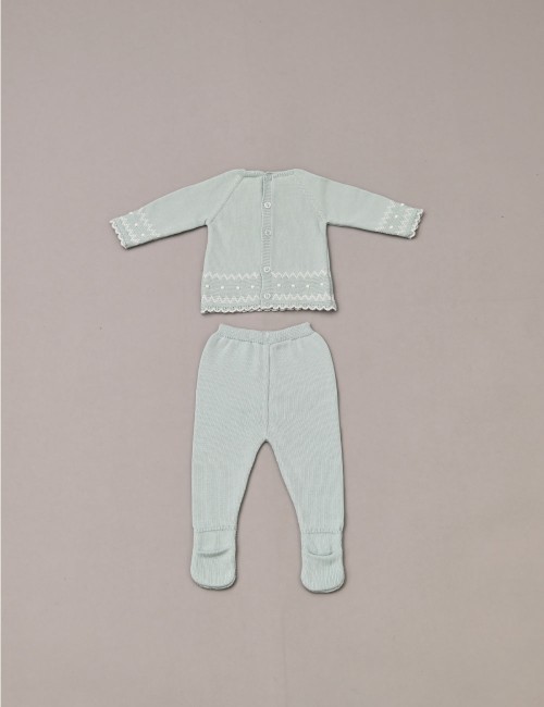Completo NEONATO Paz Rodriguez - 003-121467-1360 Verde QUIQUOQUABOUTIQUE.COM