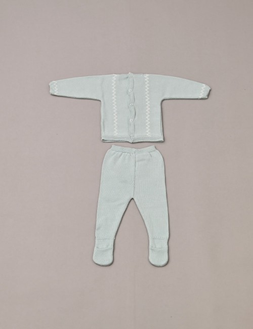 Completo NEONATO Paz Rodriguez - 003-121471-1360 Verde QUIQUOQUABOUTIQUE.COM