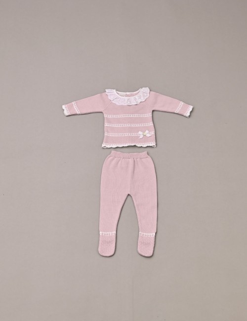 Completo NEONATO Paz Rodriguez - 003-121433-35101 Bordeaux QUIQUOQUABOUTIQUE.COM